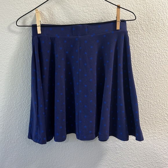 SO Blue Polka Dot Skirt - Picture 2 of 3